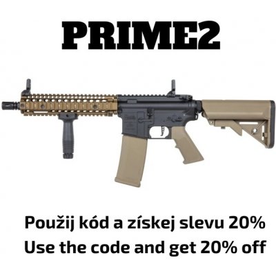 Specna Arms SA Daniel Defence® MK18 (SA-P19 Prime™ HAL ETU) s bezuhlíkovým motorem - Chaos Bronze – Zboží Mobilmania