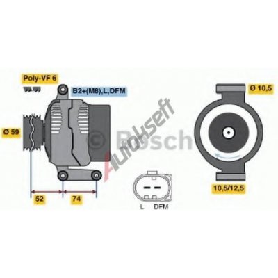 BOSCH Alternátor BO 0986047910 | Zboží Auto