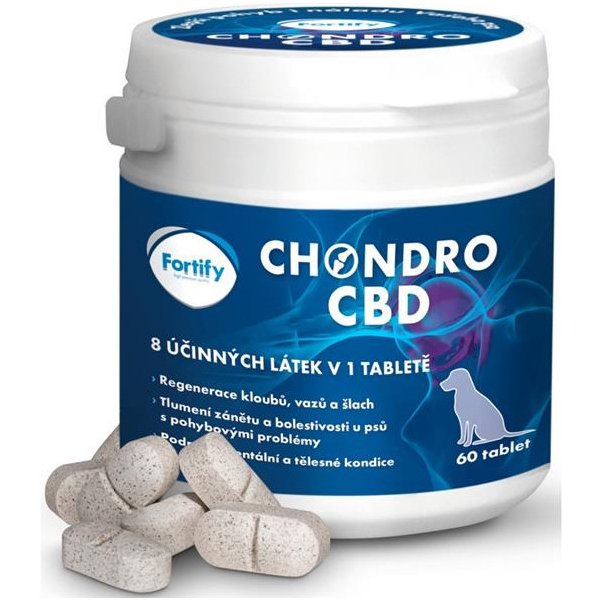 Vitamíny pro psa Fortify Chondro CBD 60 tablet