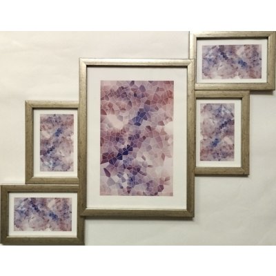 Bondecor Multirám na 5 fotografií, stříbrný – Zboží Živě