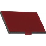 Audit-web Elegantní kovový vizitkář METAL V červená matná