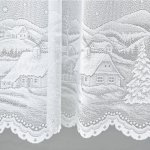 Žakárová záclona - ZIMNÍ KRAJINA A383101 150 cm – Hledejceny.cz