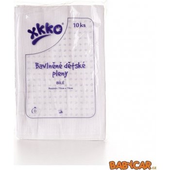 Kikko XKKO Classic bavlněné 70 x 70 bílé 10 ks