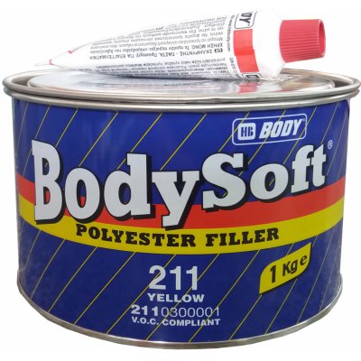 HB BODY 211 Bodysoft stěrkový tmel 3kg žlutý – Zbozi.Blesk.cz