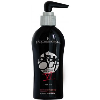 Kléral Black Out Lotion Fixing Curls Soother VI přípravek pro k fixaci a zpevnění vlnitých a kudrnatých vlasů 200 ml