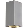 Zahradní lampa SLV BIG THEO dvousmerna venkovni stribrnoseda 230V GU10 2x50W IP44