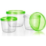 Banquet Sada plastových dóz Acassa 880 ml 1180 ml 600 ml – Zboží Dáma