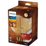 Philips LED filament žárovka E27 G125 5,5W 40W 470lm 2200K stmívatelná, jantarová – Zboží Živě