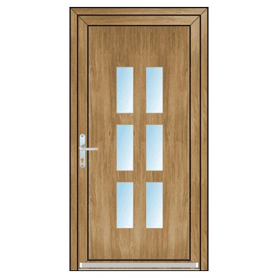 OknaDvereNaMiru.cz Vchodové plastové dveře STYL 114 antracit 110 x 210 cm – Hledejceny.cz