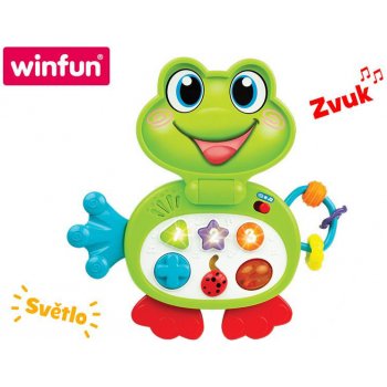 Winfun Laptop žába 24cm na baterie se světlem a zvukem