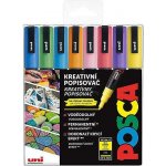 Uni Posca PC-3M 0,9 1,3 mm 8 barev třpytivé barvy – Zboží Dáma