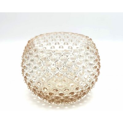 Váza 18cm - Hobnail - Ananas - meruňková – Hledejceny.cz