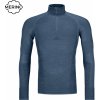 Pánské sportovní tričko Ortovox funkční tričko 230 Competition Zip Neck petrol blue