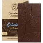 Čokoládovna Troubelice Čokoláda hořká 67% s kokosem, 45 g – Zboží Dáma