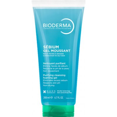 Bioderma Sébium Gel Moussant čistící gel na akné tuba 200 ml – Hledejceny.cz