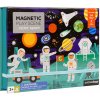 Magnetky pro děti Petit Collage Kreativní magnetický box tabule Vesmír