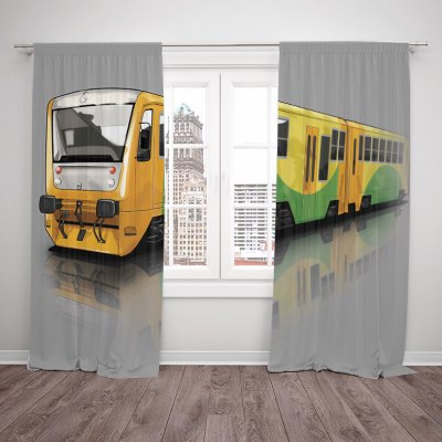 IMPAR Závěsy Regionální vlak (Rozměr : 140x250, Materiál: Blackout) – Hledejceny.cz