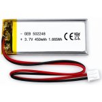 Li-Pol Nabíjecí baterie 3,7 V / 450 mAh – Zboží Živě