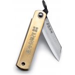 Japonský zavírací nůž NAGAO KANEKOMA Higonokami Warikomi z modré oceli Yasuki Aogami - 55 mm - modré pouzdro – Zboží Dáma