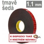 3M oboustranná lepicí páska 3 m x 19 mm tmavě šedá – Zboží Mobilmania