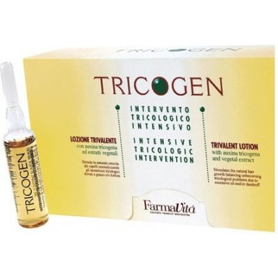 FarmaVita Tricogen Lotion ampule na mastné vlasy a lupy 12 x 8 ml