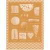 Utěrka LE JACQUARD FRANÇAIS FROMAGES 80 x 60 cm Oranžová