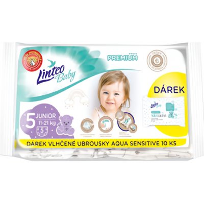 Linteo Baby Premium Junior 5 11-21kg 10ks – Zbozi.Blesk.cz