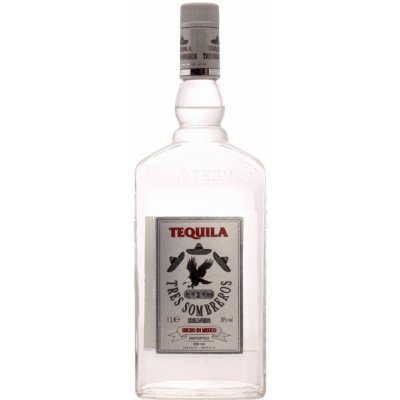 Tres Sombreros Tequila Silver 38% 1 l (holá láhev) – Zboží Dáma