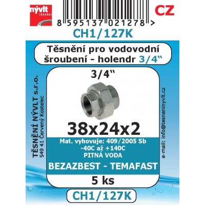 M.A.T. těsnění vod.kling.3/4" 24x38 CH1/127K (5ks) | Zboží Auto