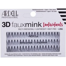 Ardell 3D Faux Mink Individuals trsové umělé řasy Long Black 60 ks