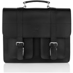Paolo Peruzzi Kožená pánská aktovka přes rameno černá SKL – Zboží Dáma