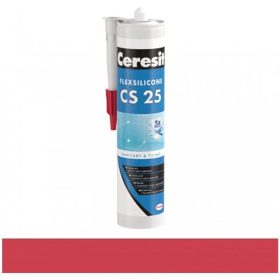 CERESIT CS 25 sanitární silikon 280g chili – HobbyKompas.cz