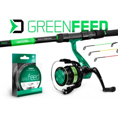 Feederový set Delphin GreenFEED 360cm/100g + 4T + 0,261mm – Zboží Mobilmania