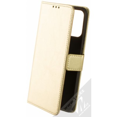 Pouzdro 1Mcz Horizon-3H Strap Book flipové Xiaomi Redmi Note 10, Redmi Note 10S, Poco M5s zlaté – Zboží Mobilmania