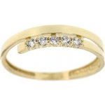 Zlatnictví U ela zlatý dámský prsten se zirkony 320 – Sleviste.cz