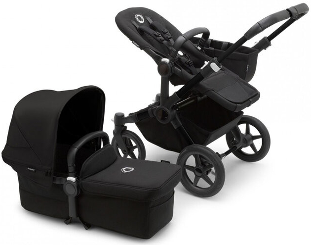 Bugaboo Donkey⁵ komplet Black/Midnight Black pěnová kola 2021