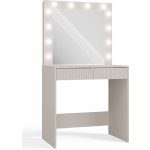 TP Living Toaletní stolek s LED osvětlením Marina Mijas kašmír levý – Zboží Dáma