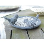 Esschert Design Krmítko s ptáčky Secret du Potagere 13 cm šedá – Hledejceny.cz