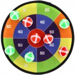 Teddies Terč na suchý zip oboustranný 27cm + míčky 8ks v sáčku – Zboží Mobilmania