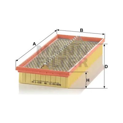 MANN FILTER Vzduchový filtr C 38 163/1 – Hledejceny.cz