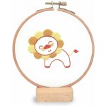 Stoklasa Dětská vyšívací sada s předtištěným motivem 940199/1 lev průměr 11cm – Zboží Dáma