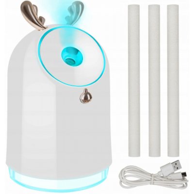 Malatec 16366 RGB LED Zvlhčovač vzduchu s aroma difuzérem 250 ml 2 W bílý – Hledejceny.cz