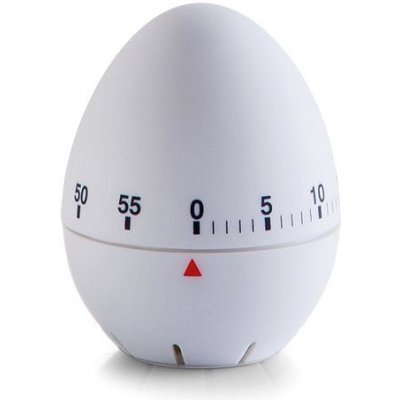 ZELLER Minutka mechanická bílá, plast 6 × 7,7 cm – Zboží Dáma