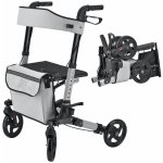 Goleto Čtyřkolové šedé chodítko pro seniory Rollator – Zboží Dáma