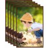 Klasický fotorámeček zahrada-XL Fotorámečky koláž 5 ks na zeď nebo stůl bronzové 70 x 90 cm MDF