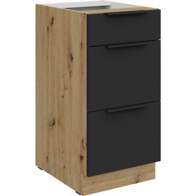 Stolarz-Lempert Kuchyňská skříňka Aria BL-AR - dolní 40 D 3S šuplíková PREMIUM BOX – Zboží Dáma
