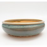 E-bonsai keramická bonsai miska 18,5 x 18,5 x 5,5 cm zelená – Zboží Dáma