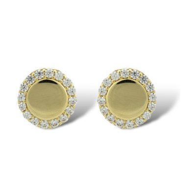 Pattic zlaté náušnice LOMT5104Y – Zboží Mobilmania