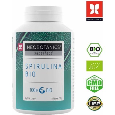 Neobotanics Premium BIO spirulina 180 kapslí – Hledejceny.cz