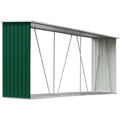 VidaXL Pozinkovaná ocel 330 x 84 x 152 cm zelený – Zboží Dáma